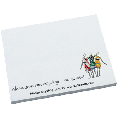 Recycled A7 self adhesive 50 sheet note pad