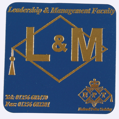 Bonded leather coaster, cork backed